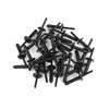 TUCKBOLD 30pcs Black Plastic Rivet Bumper Fastener Clip for Car