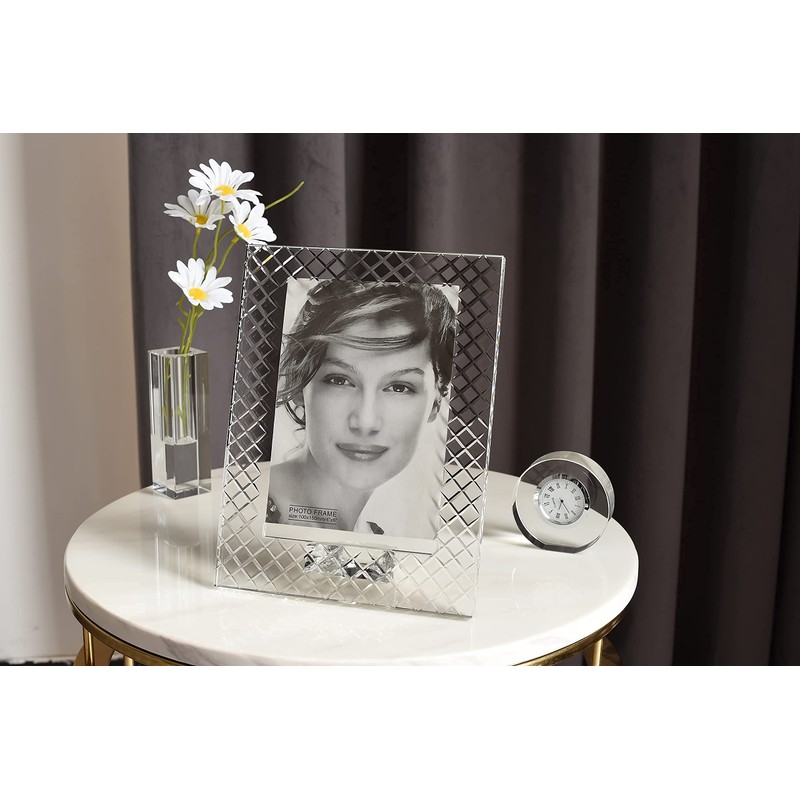 kitCom Crystal Diamond 5x7 Frame, Luxury Diamond Crystal Craft, Crystal