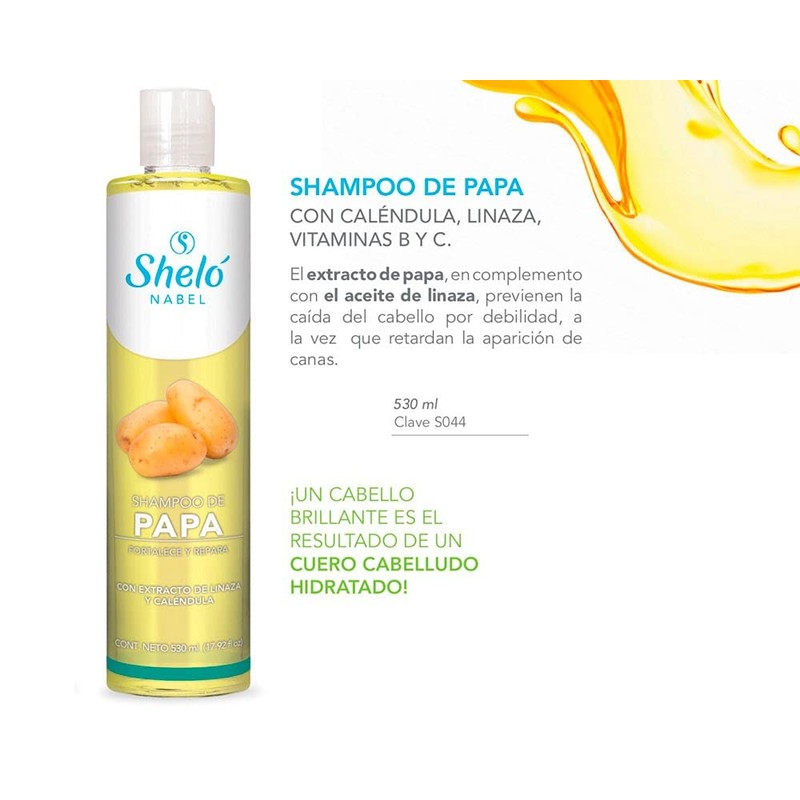 Shampoo De Papa 530ml Nutritivo Fortificante Y Reparador