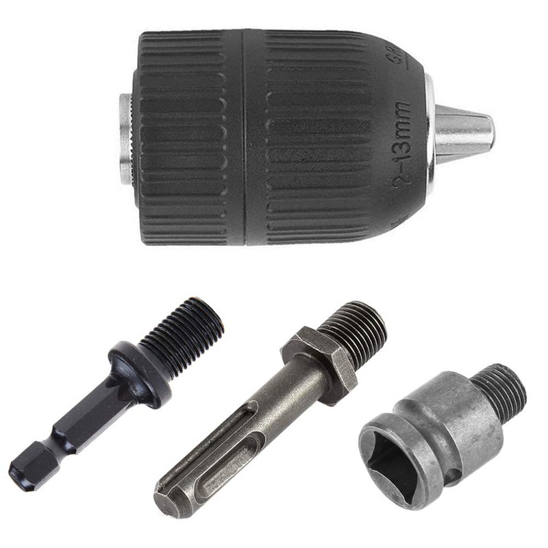 Saiper 2-13mm Heavy Duty Keyless Drill Chuck Quick Change Converter