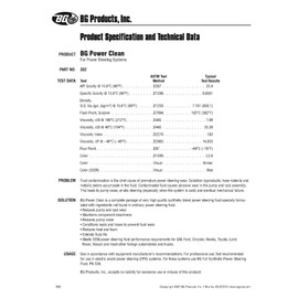 BG Power Clean Synthetic Blend Premium Power Steering Fluid PN 332 with Pocket Screwdriver (2)