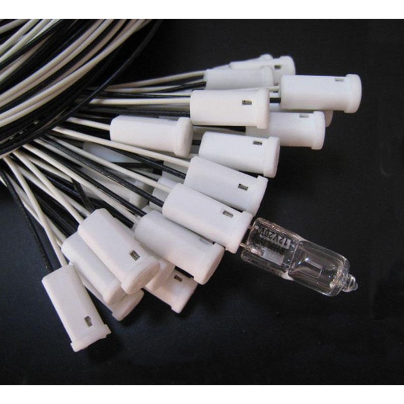 E-Simpo® 20pcs/lot G4 socket, G4 lamp aging socket, 30cm long