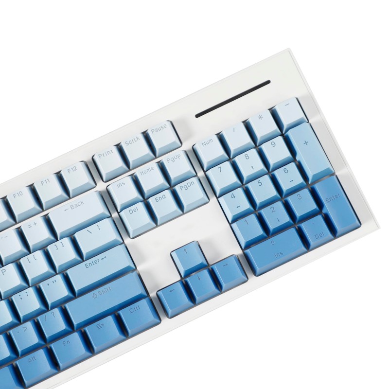 YMDK Gradient Keycaps Thick PBT Keycap, Top Lit Shine Through