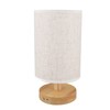 LED Bedside Lamp Touch Control Wood Nightstand Lamp Desk Cabinet