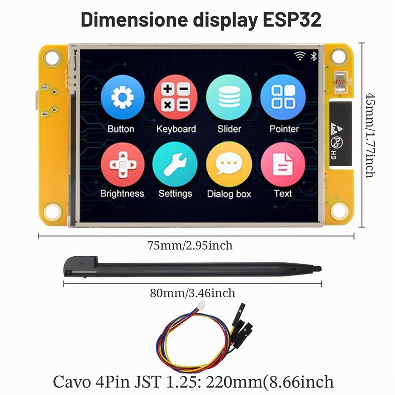 RUIZHI ESP32 Display, ESP32 Scheda di Sviluppo con Smart Display