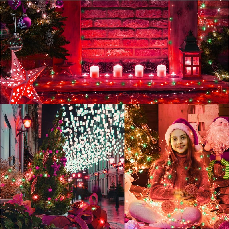 LAMPHOME Fairy Lights Plug in, 33Ft 100 LEDs Waterproof Twinkle