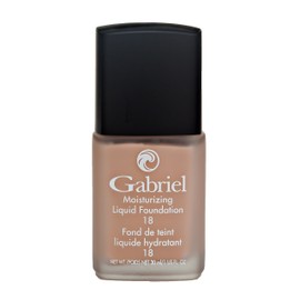 Gabriel Cosmetics Moisturizing Liquid Foundation (Natural Beige - Light to Medium/Neutral Undertones), Natural, Paraben Free, Vegan, Gluten-free, Cruelty-free, Non GMO, Infused with Vitamins A & E, Full coverage, 1 fl oz.
