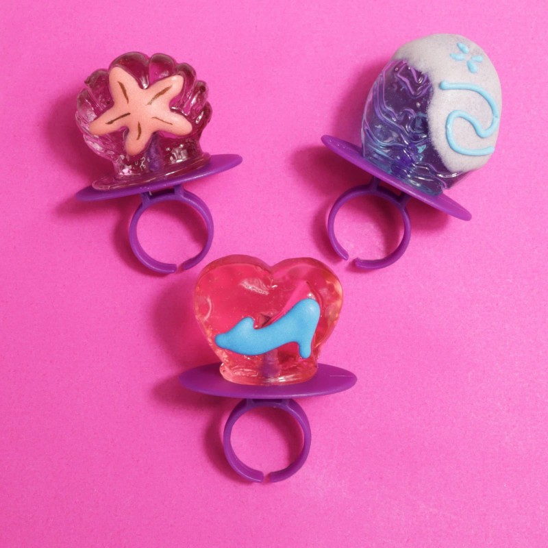 Imaginings 3 18 Count Lollipop Rings Pink Purple Assorted Flavors