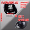 Stark 5PCS 60 AMBER LED Smoked Lens Roof Top Full