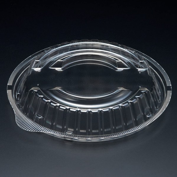 Risupack RHDT758 Disposable Takes Rice Bowls 170 Lids, Clear, 50