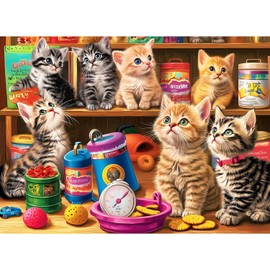 Rompecabezas de 300 piezas de lindos gatos para adultos, rompecabezas de piezas grandes para adultos, adolescentes, adultos mayores, divertido rompecabezas para niños de 8 a 12 años, desafiantes