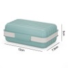 Travel Soap Box with Removable Drainer and Lid, 2 Layers