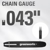 Greenworks(グリーンワークス) 36cm(14インチ) チェーンソー用交換チェーン 2906802