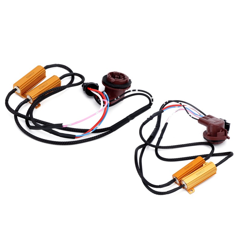 2pcs 3157A LED Decoder 50W Load Resistor Flash Error Free