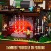 LUMIBRICKS Medieval Forge House Lighting Building Bricks Set - Blacksmith