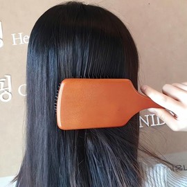 Wood Square Paddle Brush Large Wooden Handle Square Comb Hair Styling Hair Care Beauty Tool Cash on Delivery or Pay upon Order / 우드 사각 패들브러쉬 대형 나무 핸들 스퀘어 빗 머리카락 스타 일링 헤어 케어 미용 도구 착불 또는 주문시 결제