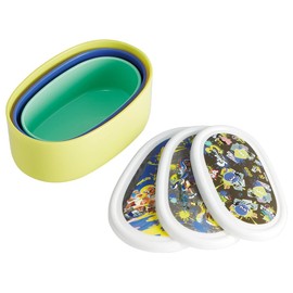 Skater SRS3SAG-A Bento Box, Sealed Containers, Storage Containers, Set of 3, Splatoon 3, Made in Japan, 30.1 fl oz (860 ml)