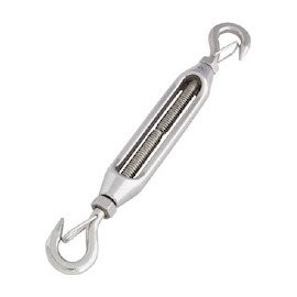 Mizumoto B1352 Stainless Steel Frame Type Turnbuckle with Locking Hook & Hook, 2 Minutes