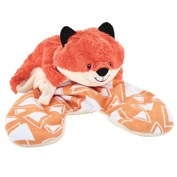Animal Adventure | Popovers Travel Pillow | Orange Fox | Transforms from Character to Travel Pillow | 13" x 8.5" x 6