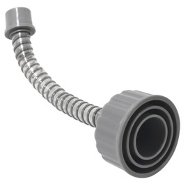 A/C Drain Lines Cleaner Tool in Wet Vac Attachment To Unclog And Evacuate, ABS Plastic Vacuum Hose Compatiable With Most PVC Pipe Sizes, Easy To Use, Grey