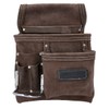 TOUGH MASTER Belt Tool Pouch, 3 Multi Pockets Suede Leather