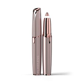Finishing Touch Flawless Brows - Depiladora de cejas eléctrica para mujer con luz LED para eliminación instantánea y sin dolor del vello facial