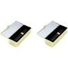 Stephanie Imports Set of 2 Rectangular Vintage Lipstick Cases With