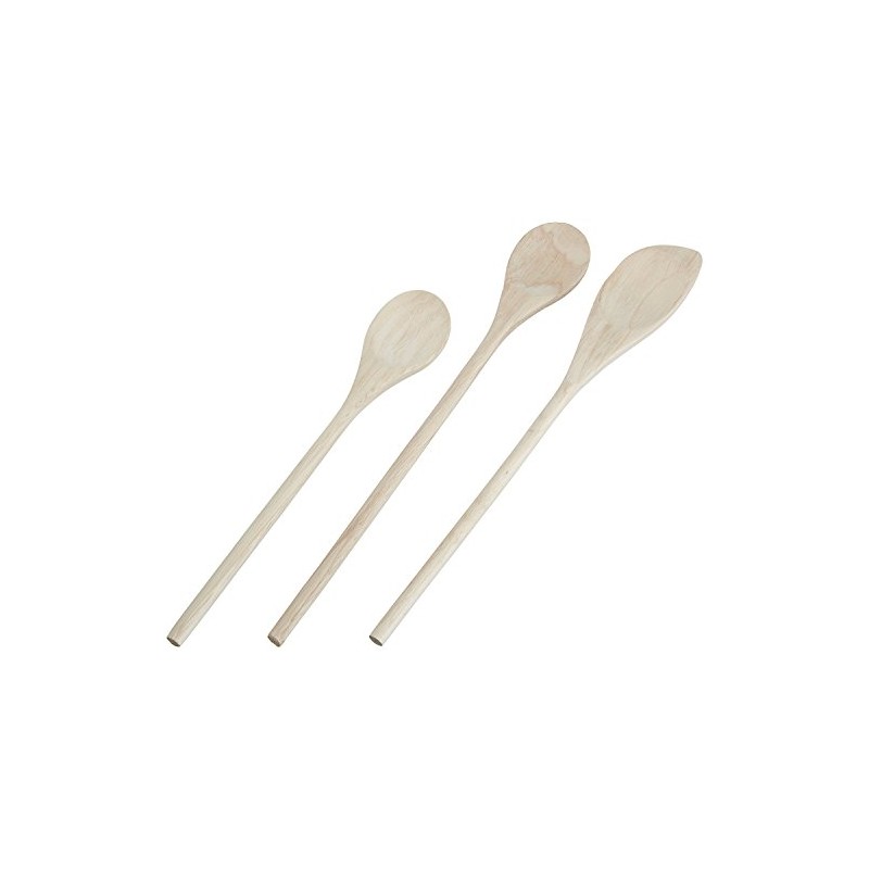 3 Piece Classic Wood Spoon Set