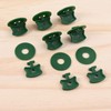 100Pairs Greenhouse Twist Clips Plastic Greenhouse Fixing Clips and Washers