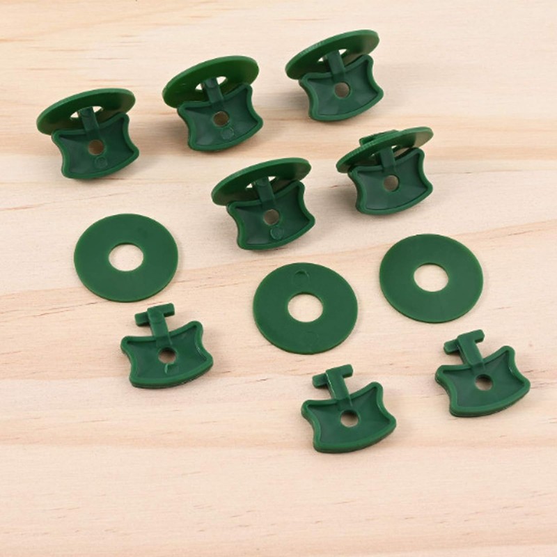 100Pairs Greenhouse Twist Clips Plastic Greenhouse Fixing Clips and Washers