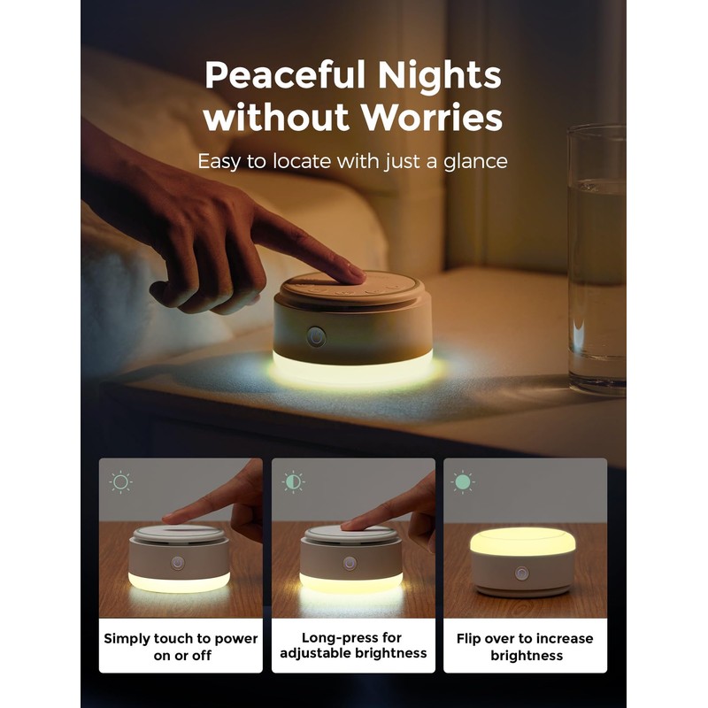 Momcozy Geräuschmaschine für Babys – 20 Beruhigende Geräusche und Touch-Licht,