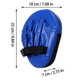 Eruceky Pack of 2 Curved Focus Pads, Taewondo Kick Pad, Box Gloves Made of Genuine Leather, Suitable for Boxing, Taekwondo, Martial Arts, Karate