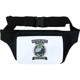 Outer Space Exploration Astronaut Helmet Bum Bag, black