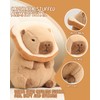 Bestsea Cute Capybara Plush Soft Capybara Plushie Pillow with Kawaii