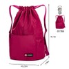 ZOORON Waterproof Drawstring Gym Backpack Bag for Men & Women,