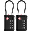 Puroma TSA Approved Luggage Travel Locks with Open Alert Indicator,
