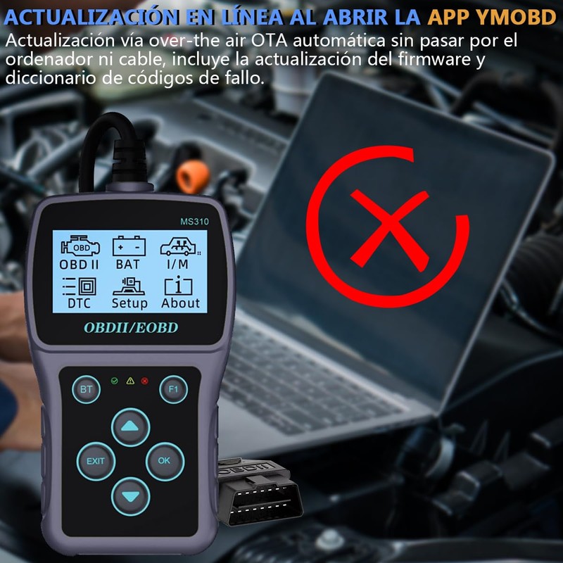 OBD2 MS310 Escáner Automotriz Professional Lector de Código Fallo Leer/Borrar