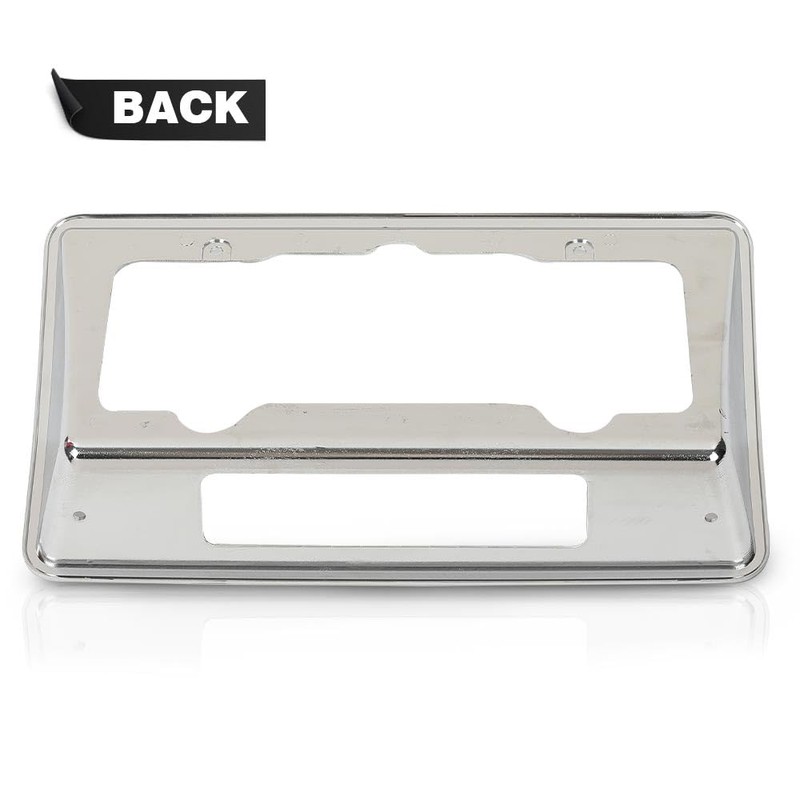CHEDA Rear License Plate Bezel Housing Frame Chrome Compatible with