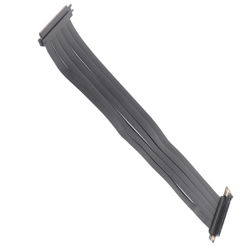 PCIE 4.0 X16 Extender Right Angle 64GB/s Shielded Plug and