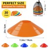 Mumoo Bear 20 Pcs Agility Field Cones, Soccer Markers Disc