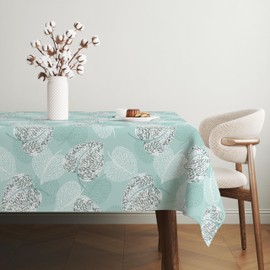 Martina Home Oilcloth Tablecloth SIL Water Green 180 x 140 cm