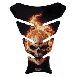 BIKE-label Tank Pad 3D Ghost Rider Compatible with Honda 500413
