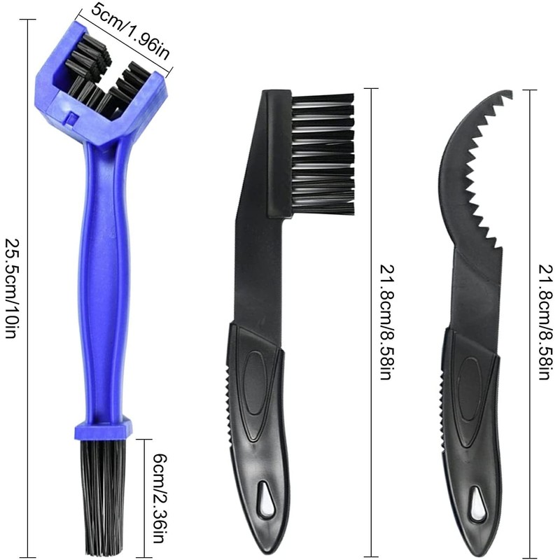 Kettion Kit de Limpieza de Cadena de Bicicleta, 4 Cepillos