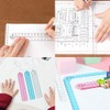 4 Pcs Folding Ruler for School, 30cm Clear Rulers Stationery