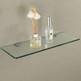 Sayayo Solid Glass Clamp Glass Hinge Glass Shelf Support Wall Mounted, Adaptive 5-8MM Thickness Glass, Zinc Alloy Polished Chrome, 8 Pcs, EBL1015-8P