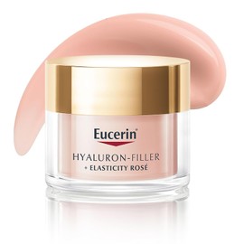 Eucerin Hyaluronic Filler + Elasticity Rosé Day Cream SPF 30 50 ml, Face Cream with Rose Pigments, Hyaluronic Acid and Thiamidol Reduces Wrinkles and Age Spots
