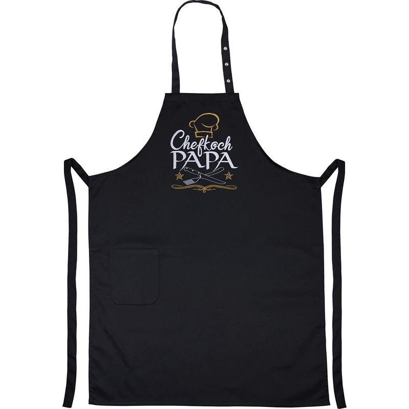 EXPRESS-STICKEREI Apron Papa Grill/Chef Cooking Apron with Modern Design Grill