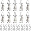 Zreneyfex Fishbone Spring Hooks with Anti-Slip BAuckles, Aluminum Alloy Tent