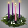 Ziliny 13 Inch Christmas Advent Wreath Candle Holder 12 Advent