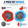 2-Pack Silicone Sink Strainers for Kitchen Drains – 4.5-Inch Anti-Clog